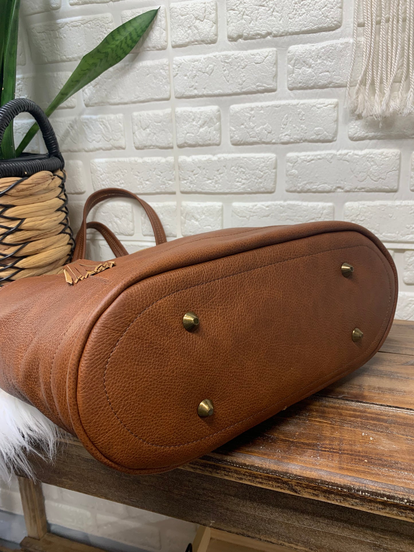 Custom Day bag in all leather, convertible strap, shoulder, crossbody, backpack