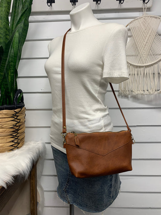 Ruby crossbody bag Spice brown Italian leather