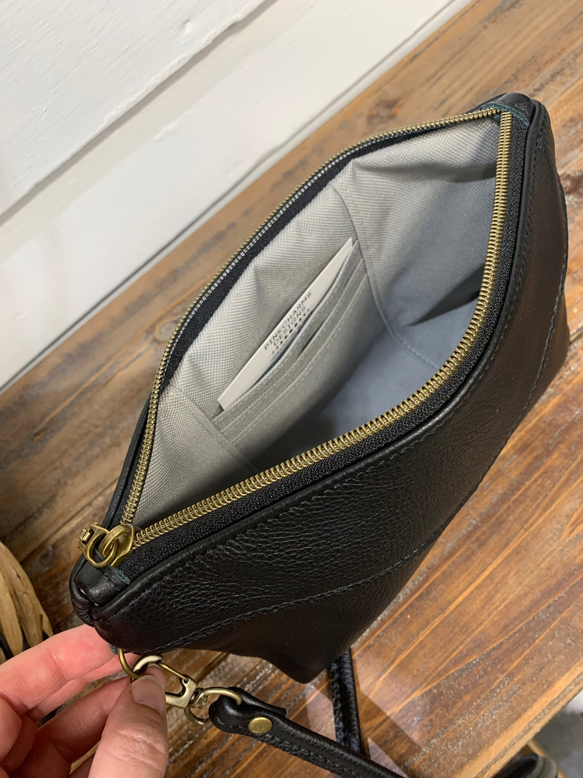 Small Ruby crossbody bag black Italian leather
