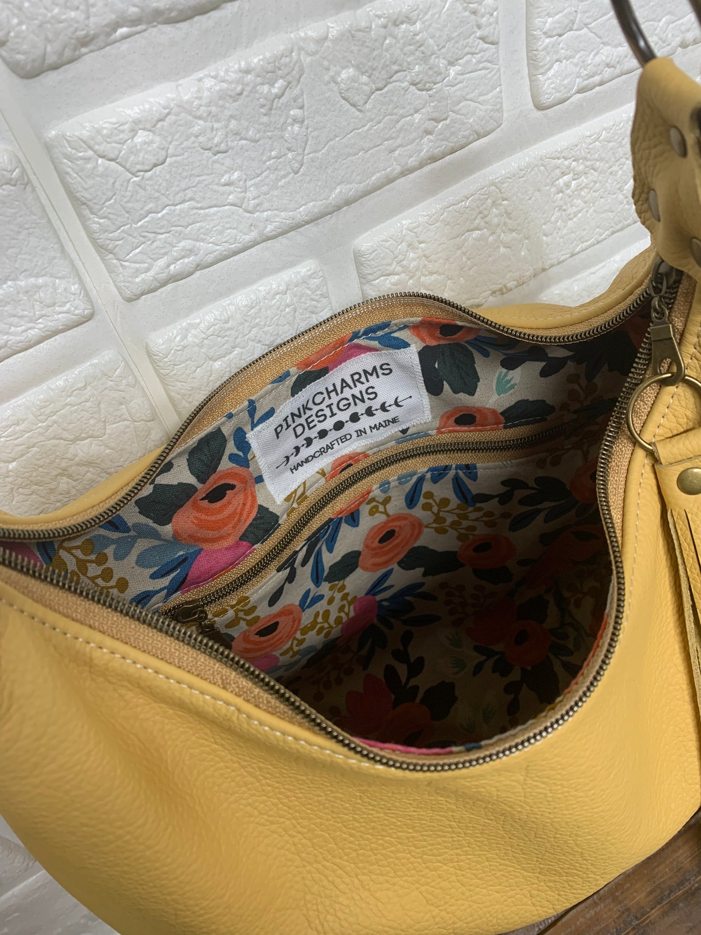 Western Sun leather hobo bag,  genuine leather handbag