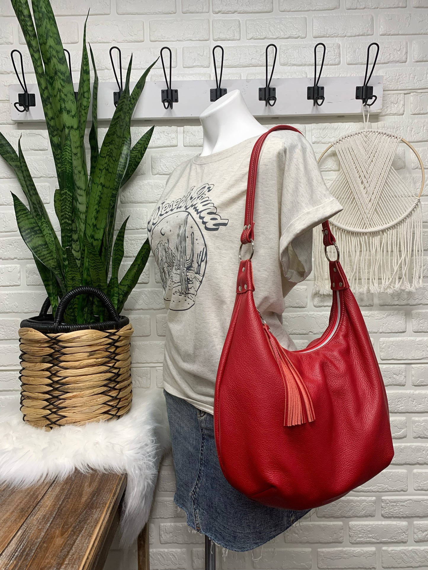 Genuine leather hobo bags Clearance